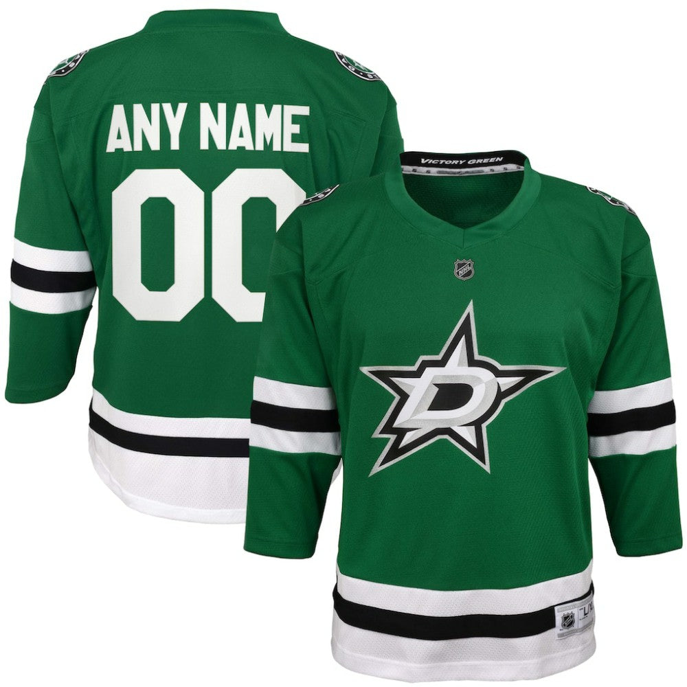 NHL Green Dallas Stars Youth Home Replica Custom Jersey