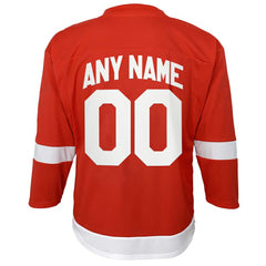 NHL Red Detroit Red Wings Youth Home Replica Custom Jersey