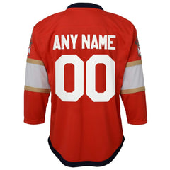 NHL Red Florida Panthers Youth Home Replica Custom Jersey