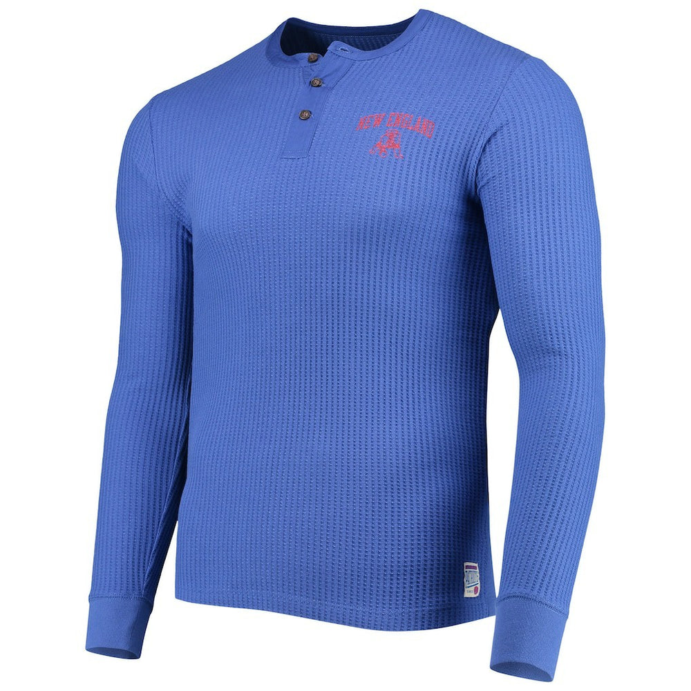Junk Food Thermal Henley Long Sleeve T-Shirt - New England Patriots