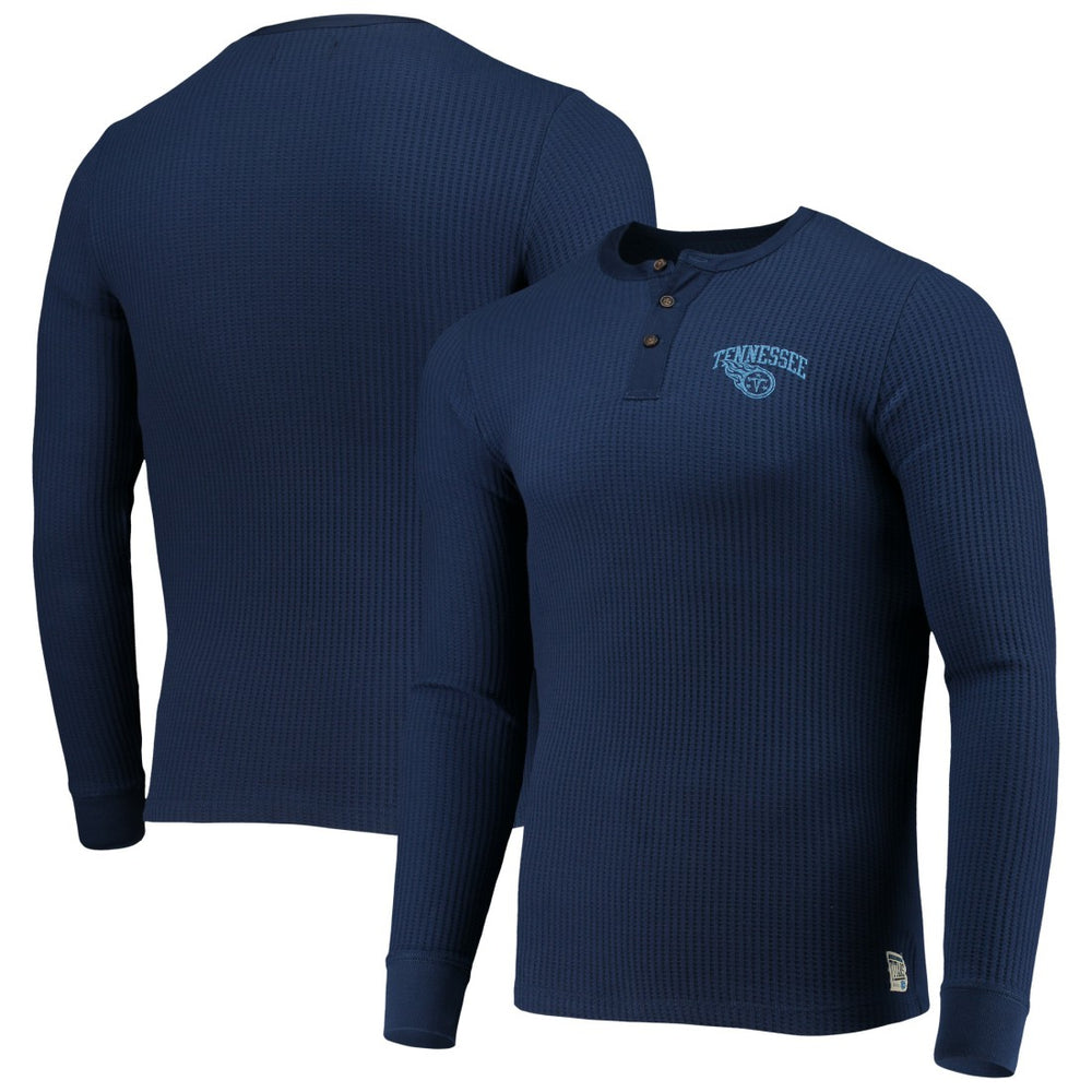 Junk Food Thermal Henley Long Sleeve T-Shirt - Tennessee Titans