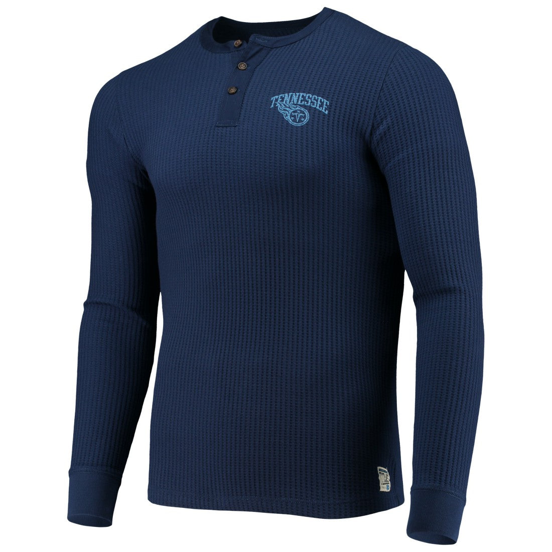 Junk Food Thermal Henley Long Sleeve T-Shirt - Tennessee Titans
