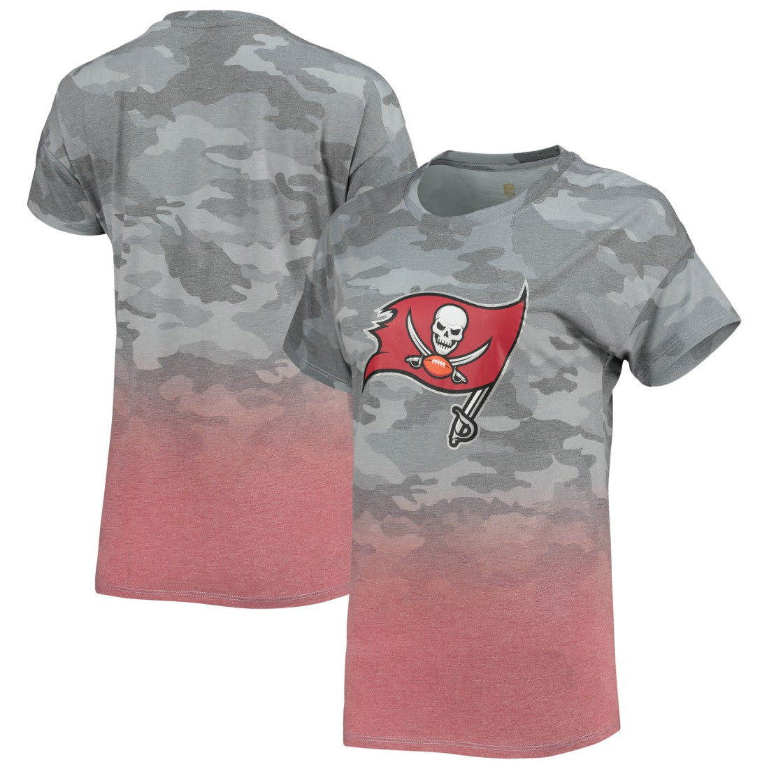 Juniors Beth Camo Dip-Dye T-Shirt - Tampa Bay Buccaneers