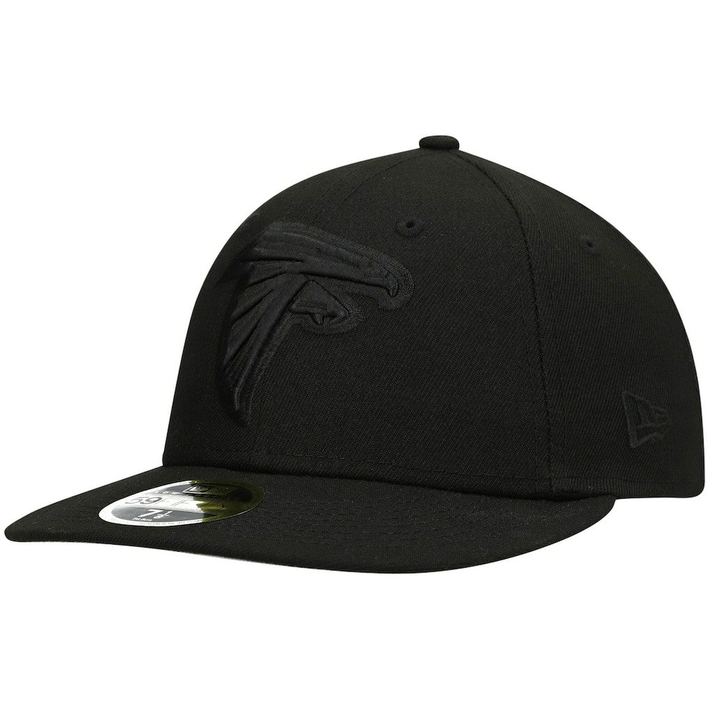 Black on Black Low Profile 59FIFTY II Fitted Hat - Atlanta Falcons