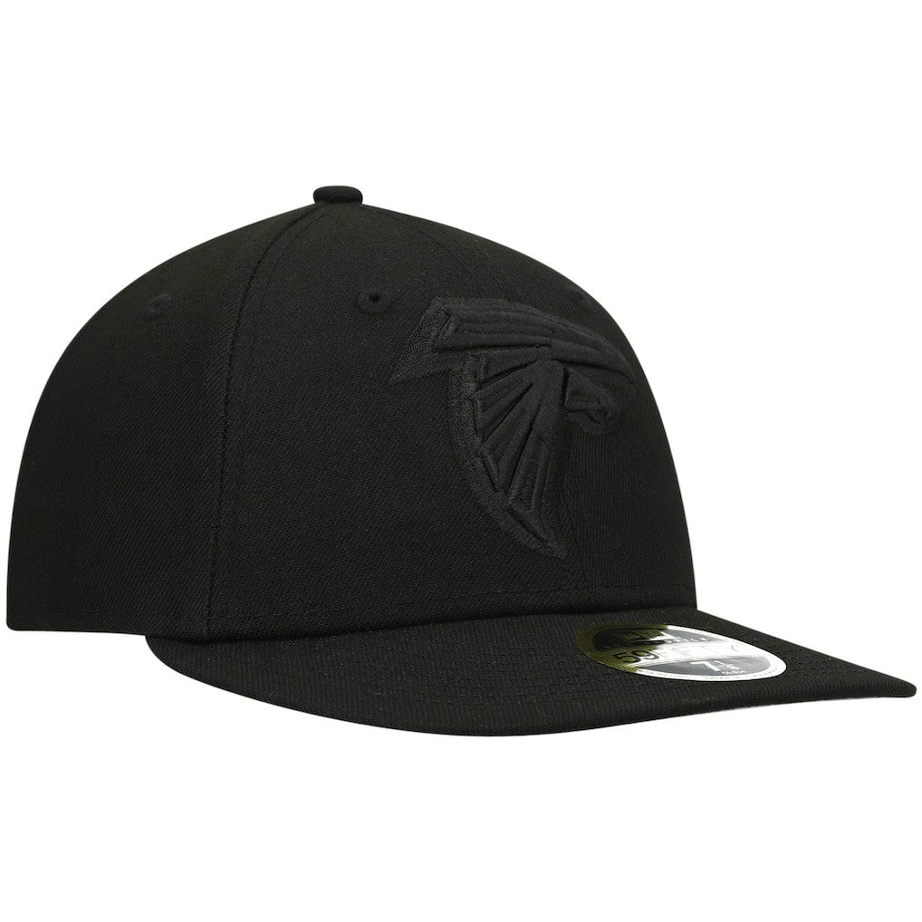 Black on Black Low Profile 59FIFTY II Fitted Hat - Atlanta Falcons