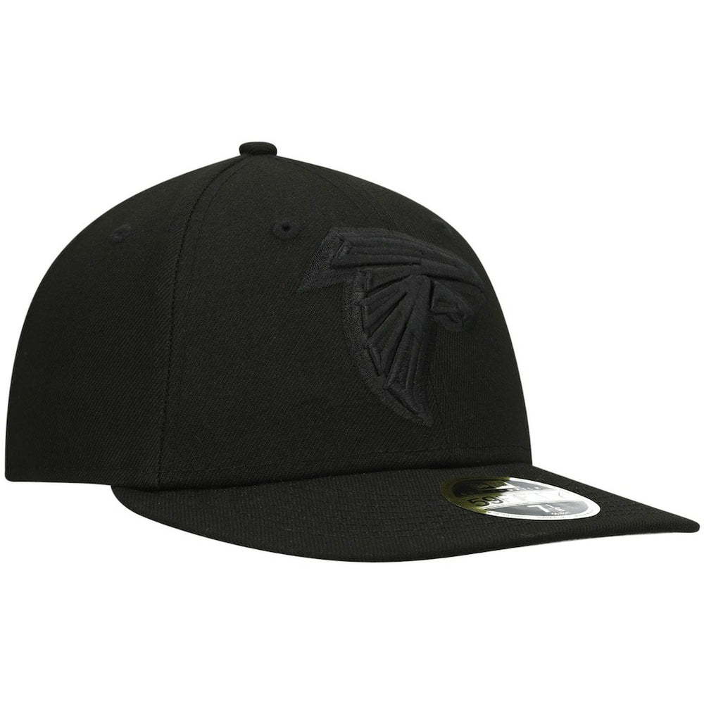 Black on Black Low Profile 59FIFTY II Fitted Hat - Atlanta Falcons