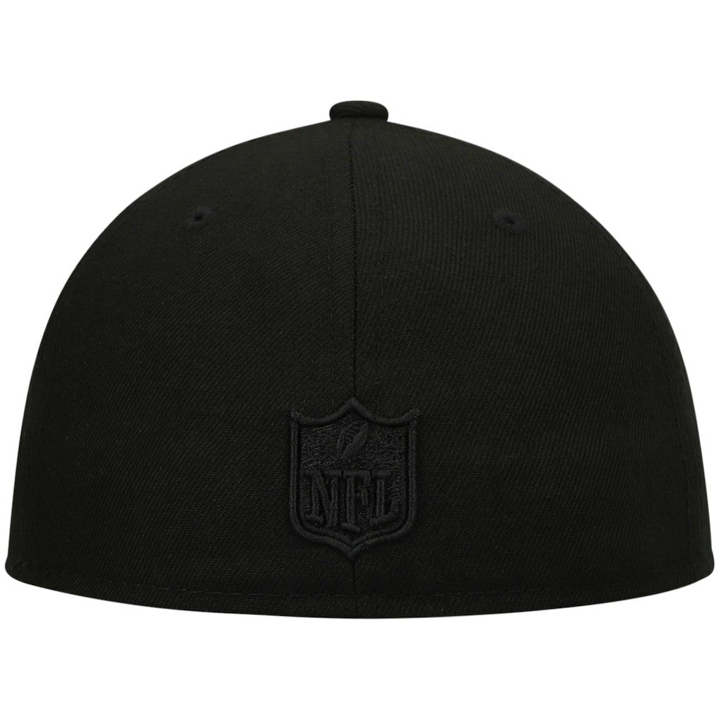 Black on Black Low Profile 59FIFTY II Fitted Hat - Atlanta Falcons