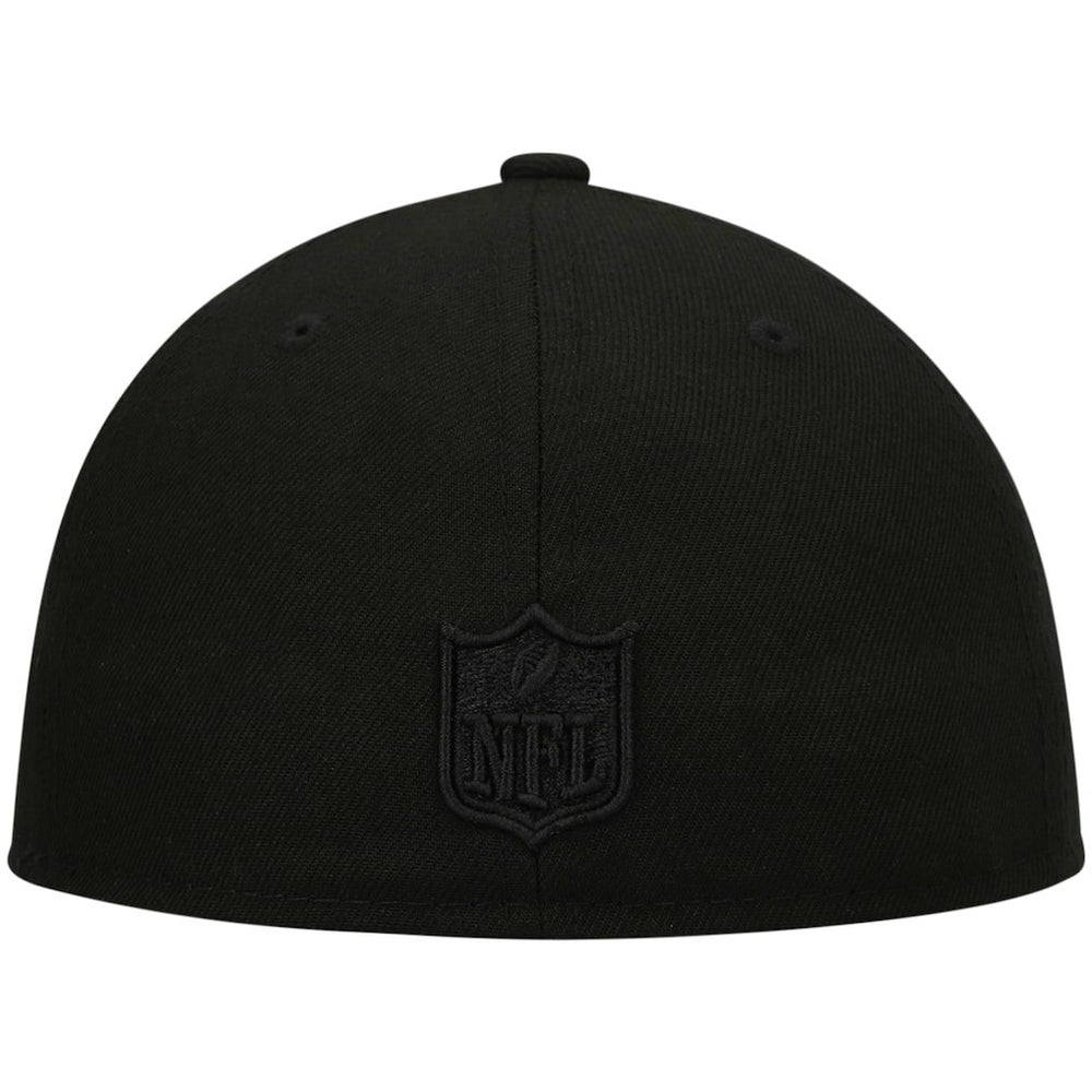 Black on Black Low Profile 59FIFTY II Fitted Hat - Atlanta Falcons
