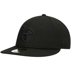 Black on Black Low Profile 59FIFTY II Fitted Hat - Tennessee Titans