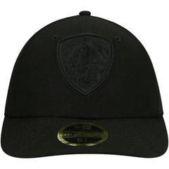 Black on Black Low Profile 59FIFTY II Fitted Hat - Baltimore Ravens