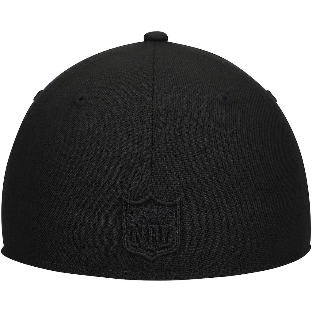 Historic Logo Black on Black Low Profile 59FIFTY II Fitted Hat - Cleveland Browns