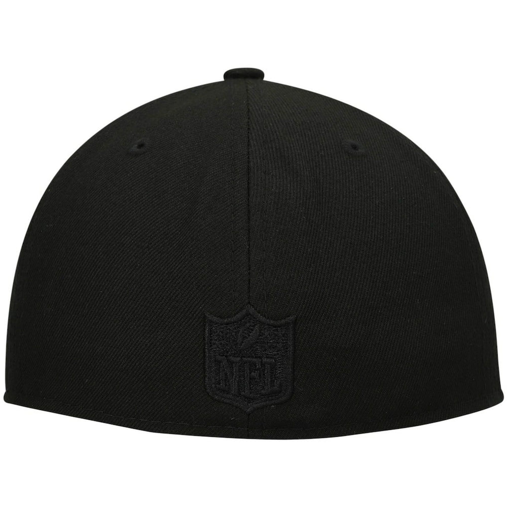 Historic Logo Black on Black Low Profile 59FIFTY II Fitted Hat - New Orleans Saints