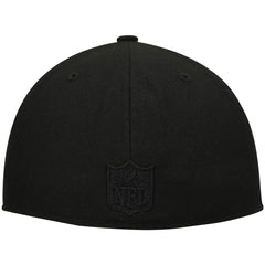 Historic Logo Black on Black Low Profile 59FIFTY II Fitted Hat - New Orleans Saints