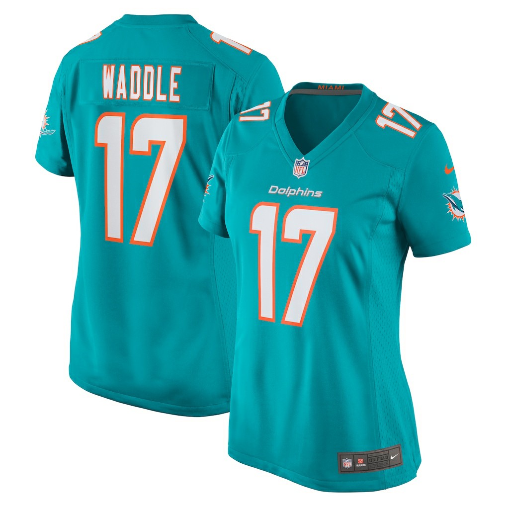 Jaylen Waddle  Women's Game Player Jersey - Miami Dolphins