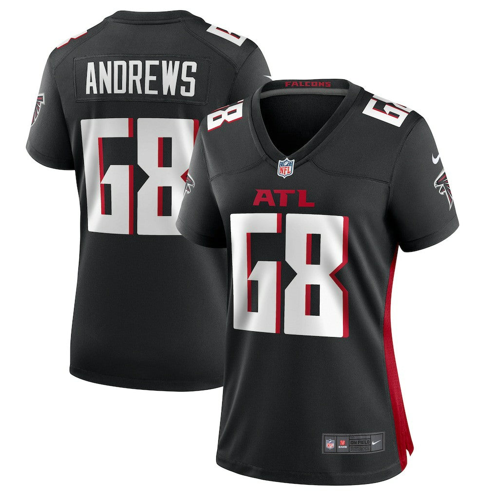Josh Andrews  Women's Game Player Jersey - Atlanta Falcons