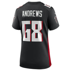 Josh Andrews  Women's Game Player Jersey - Atlanta Falcons