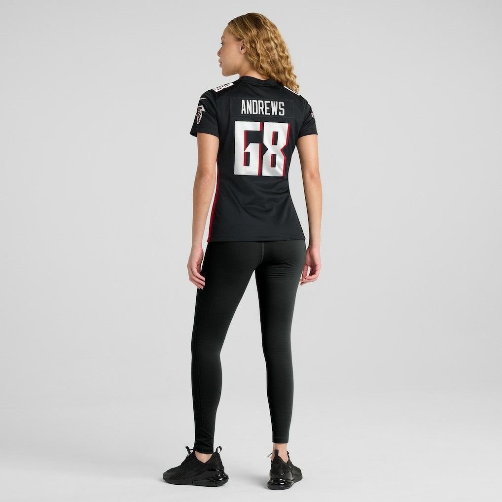 Josh Andrews  Women's Game Player Jersey - Atlanta Falcons