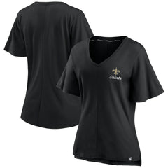Women's Southpaw Flutter V-Neck T-Shirt - New Orleans Saints