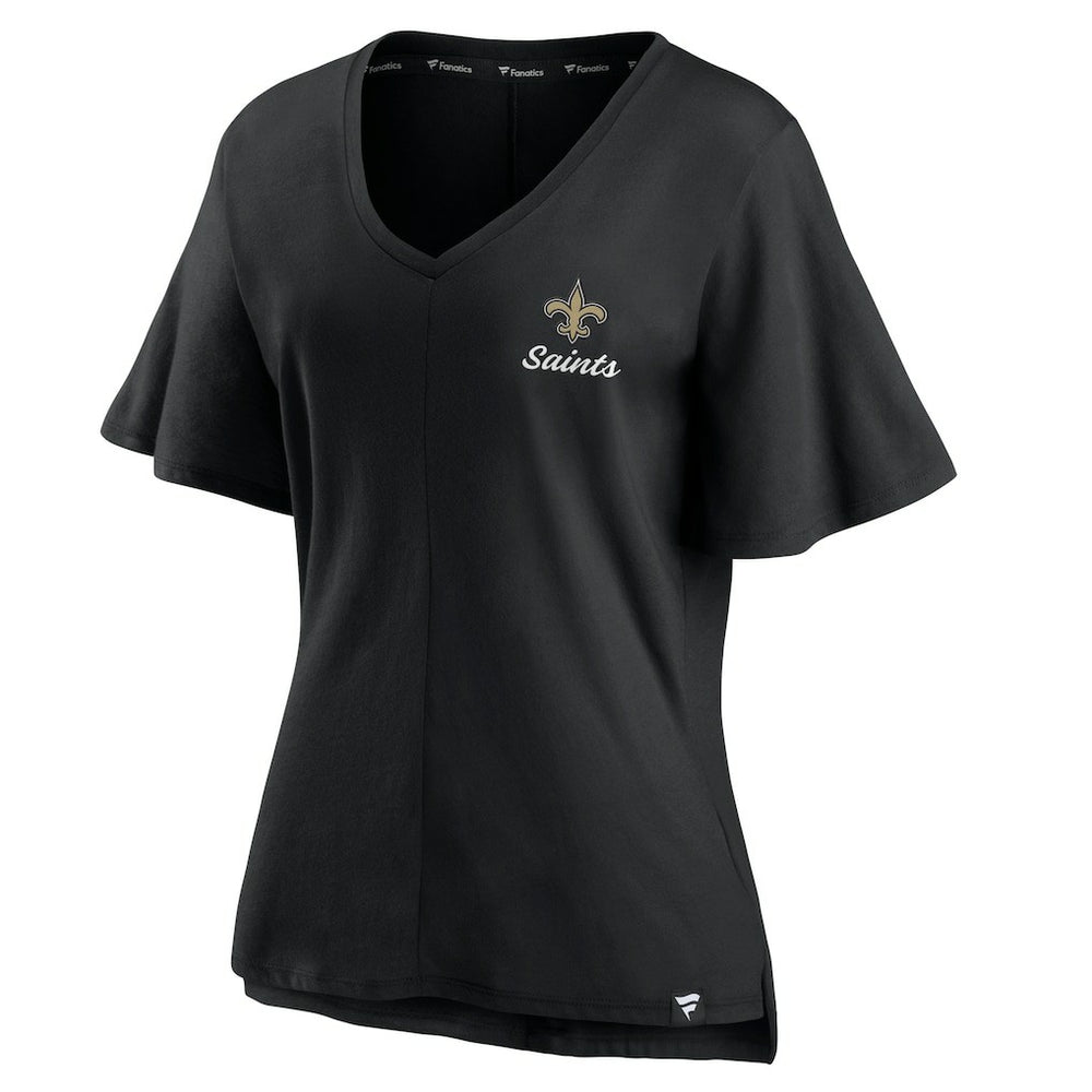 Women's Southpaw Flutter V-Neck T-Shirt - New Orleans Saints