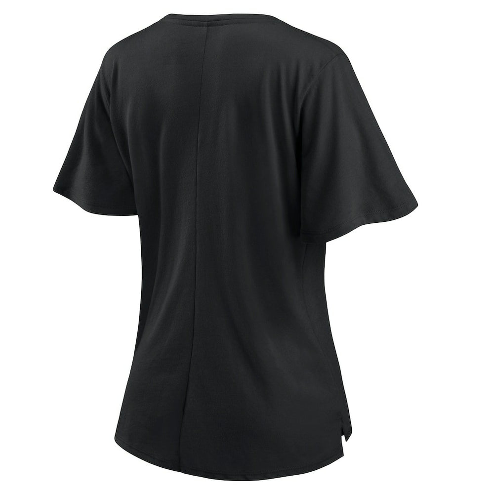 Women's Southpaw Flutter V-Neck T-Shirt - New Orleans Saints