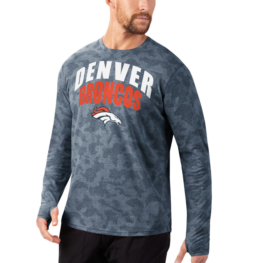 MSX by Michael Strahan Camo Performance Long Sleeve T-Shirt - Denver Broncos