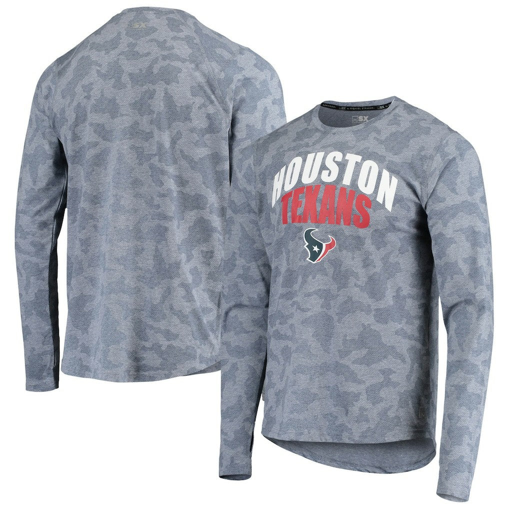 MSX by Michael Strahan Camo Performance Long Sleeve T-Shirt - Houston Texans