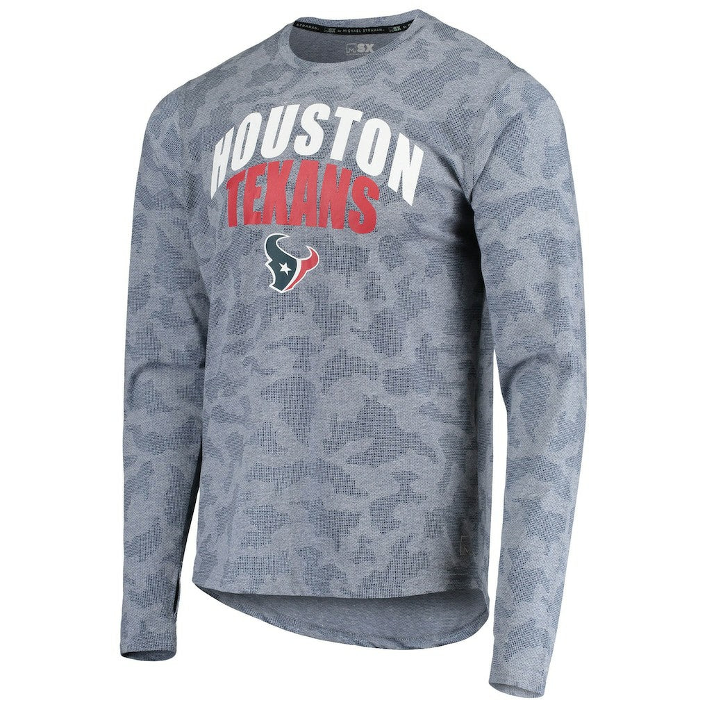 MSX by Michael Strahan Camo Performance Long Sleeve T-Shirt - Houston Texans