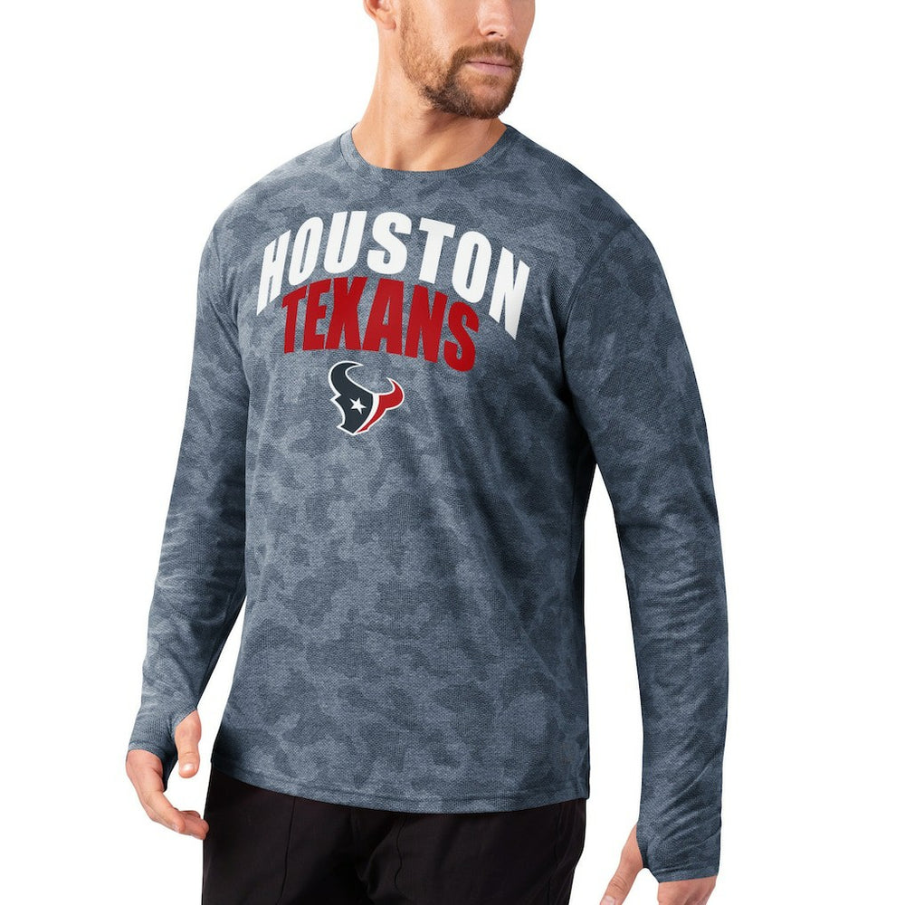 MSX by Michael Strahan Camo Performance Long Sleeve T-Shirt - Houston Texans