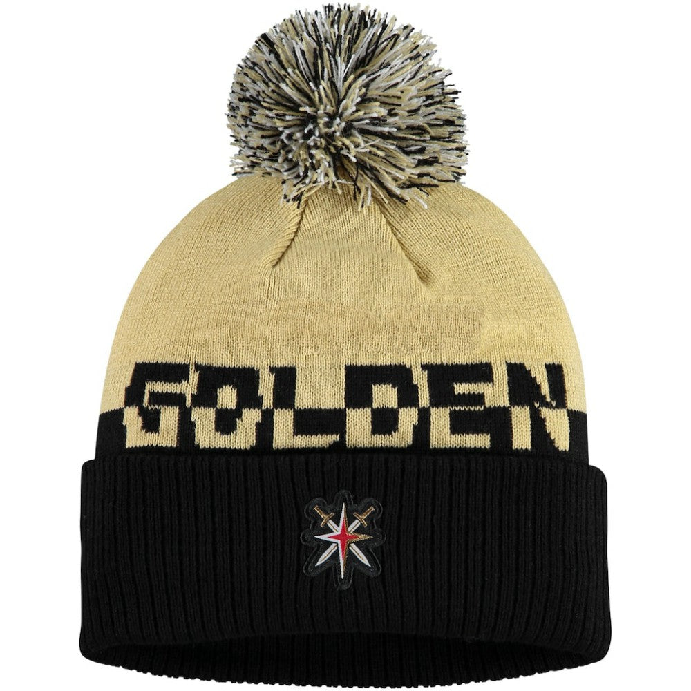 NHL Gold/Black Vegas Golden Knights adidas COLD.RDY Cuffed Knit Hat with Pom