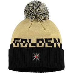 NHL Gold/Black Vegas Golden Knights adidas COLD.RDY Cuffed Knit Hat with Pom