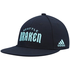 NHL Deep Sea Blue Seattle Kraken adidas Team Snapback Hat