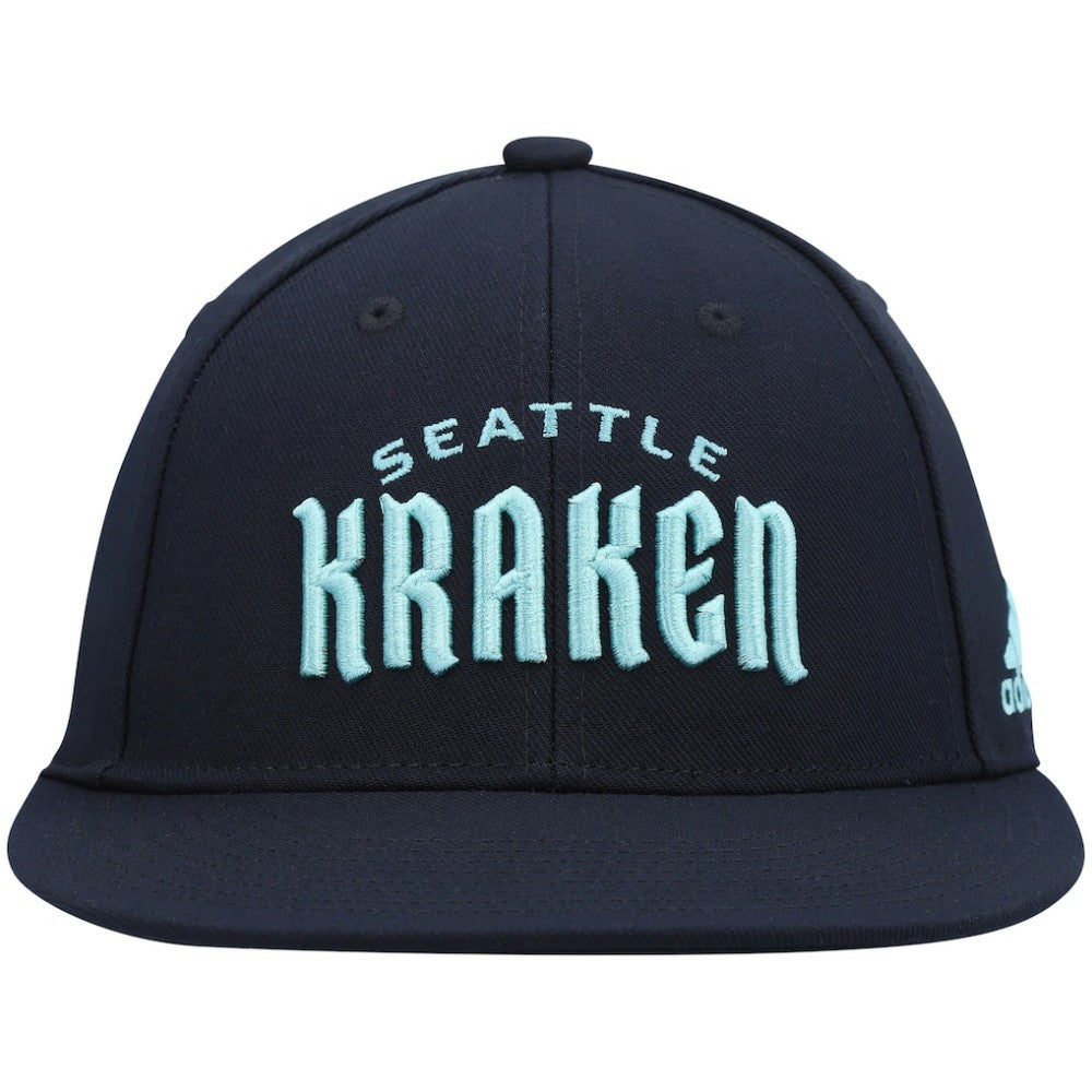 NHL Deep Sea Blue Seattle Kraken adidas Team Snapback Hat