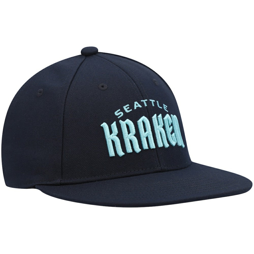NHL Deep Sea Blue Seattle Kraken adidas Team Snapback Hat