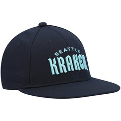 NHL Deep Sea Blue Seattle Kraken adidas Team Snapback Hat