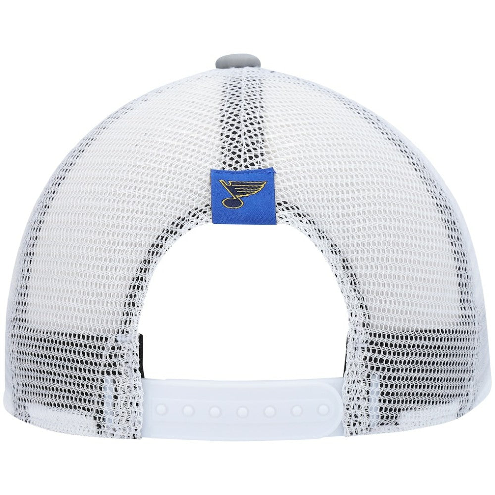 NHL Gray/White St. Louis Blues adidas Women's Foam Trucker Snapback Hat