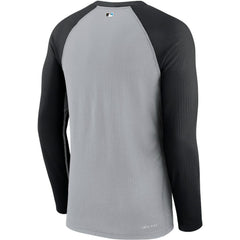 MLB Miami Marlins Nike Game Authentic Collection Performance Raglan Long Sleeve T-Shirt