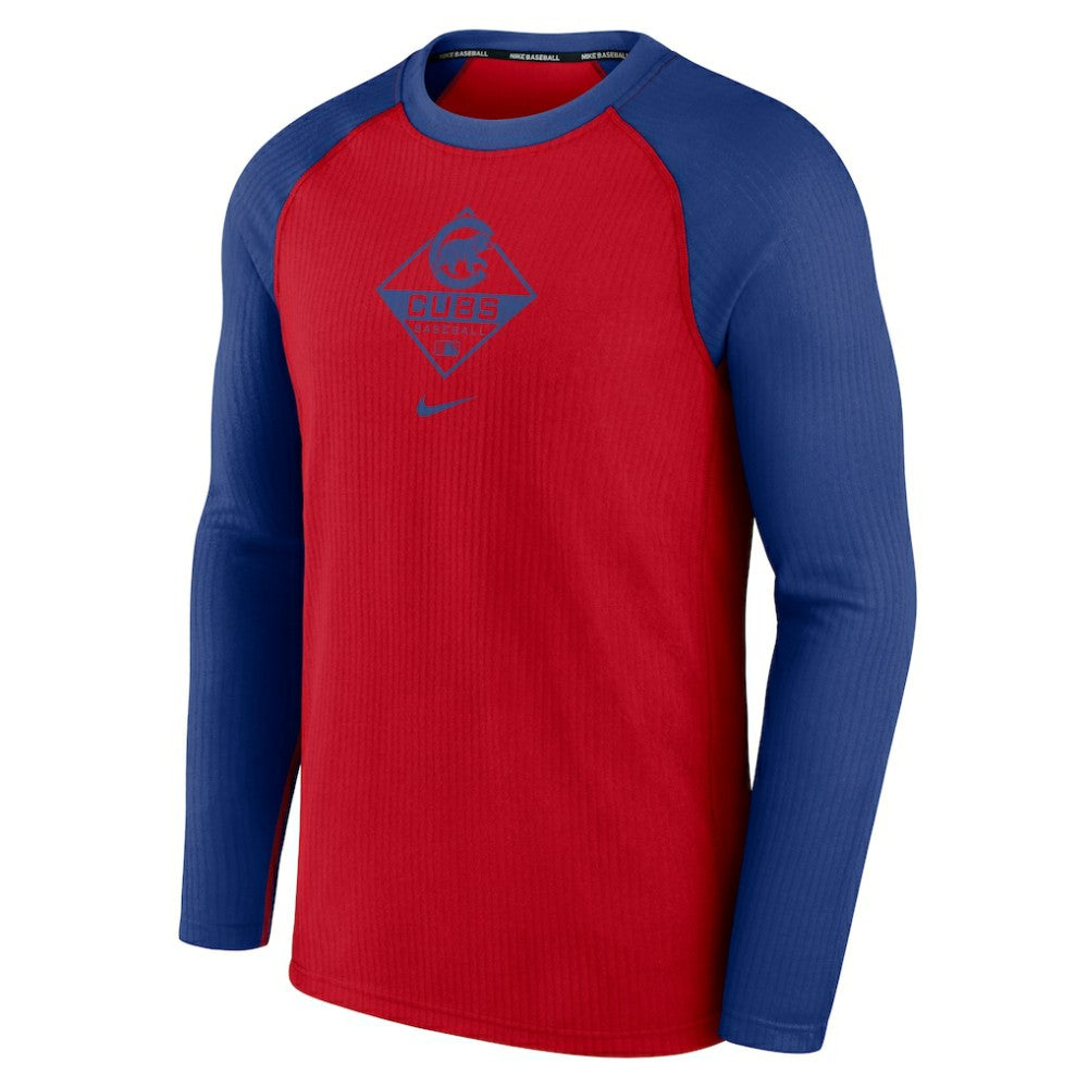 MLB Chicago Cubs Nike Game Authentic Collection Performance Raglan Long Sleeve T-Shirt