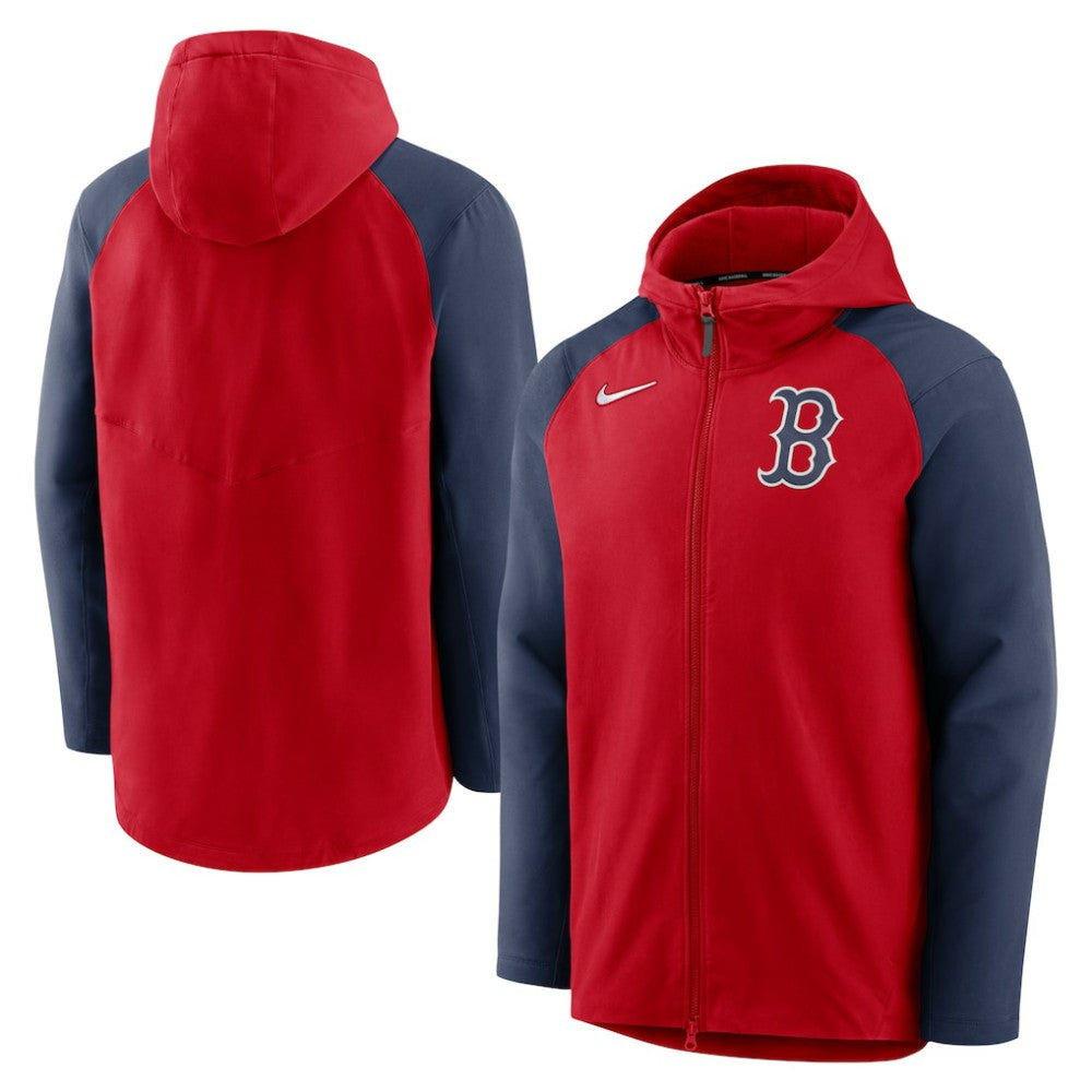 MLB Boston Red Sox Nike Authentic Collection Performance Raglan Full-Zip Hoodie