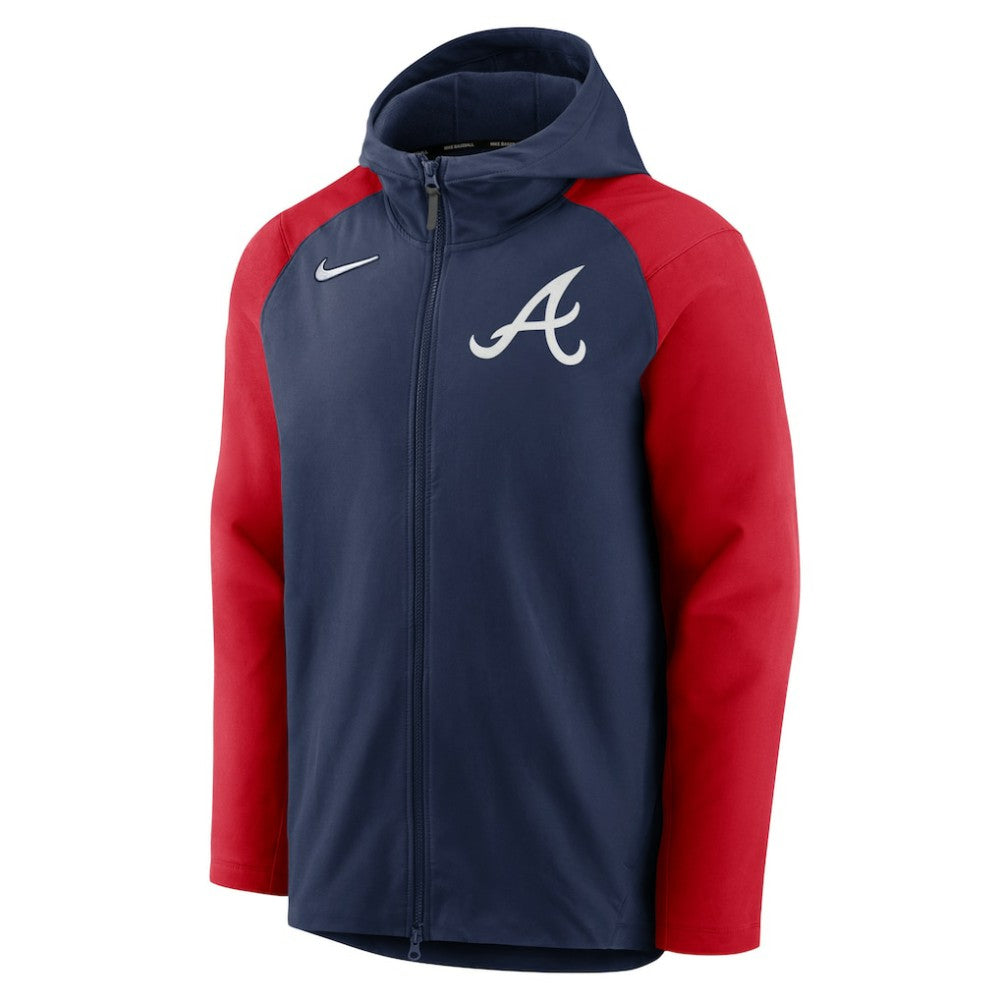 MLB Atlanta Braves Nike Authentic Collection Performance Raglan Full-Zip Hoodie