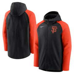 MLB San Francisco Giants Nike Authentic Collection Performance Raglan Full-Zip Hoodie