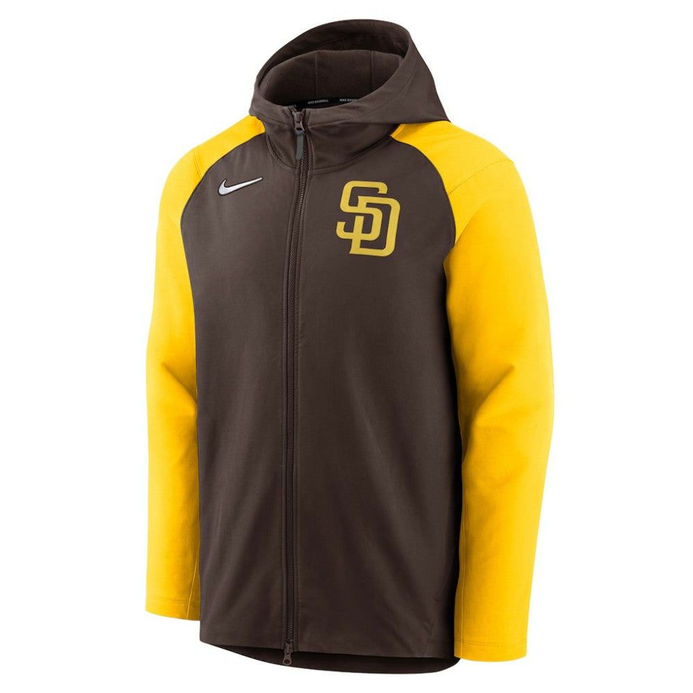 MLB San Diego Padres Nike Authentic Collection Performance Raglan Full-Zip Hoodie