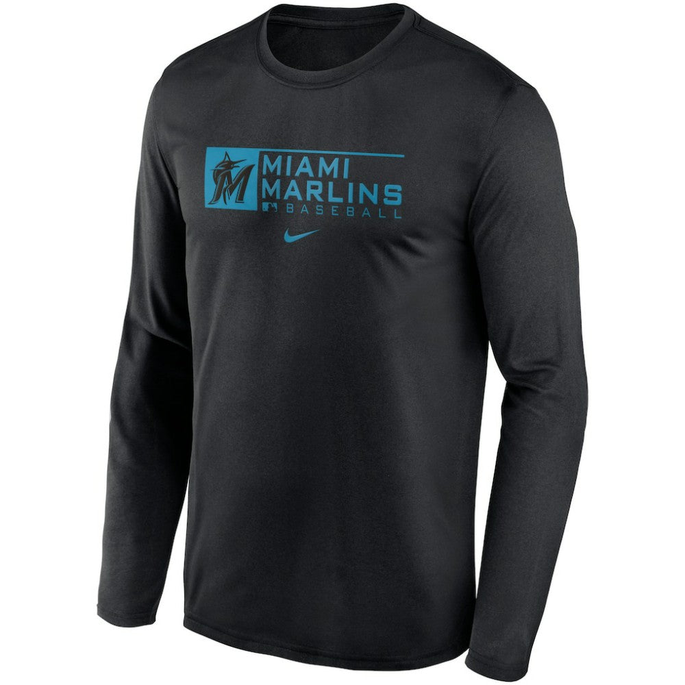 MLB Miami Marlins Nike Authentic Collection Performance Long Sleeve T-Shirt