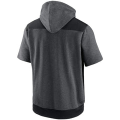 MLB Athletics Nike Authentic Collection Dry Flux Performance Quarter-Zip Short Sleeve Hoodie