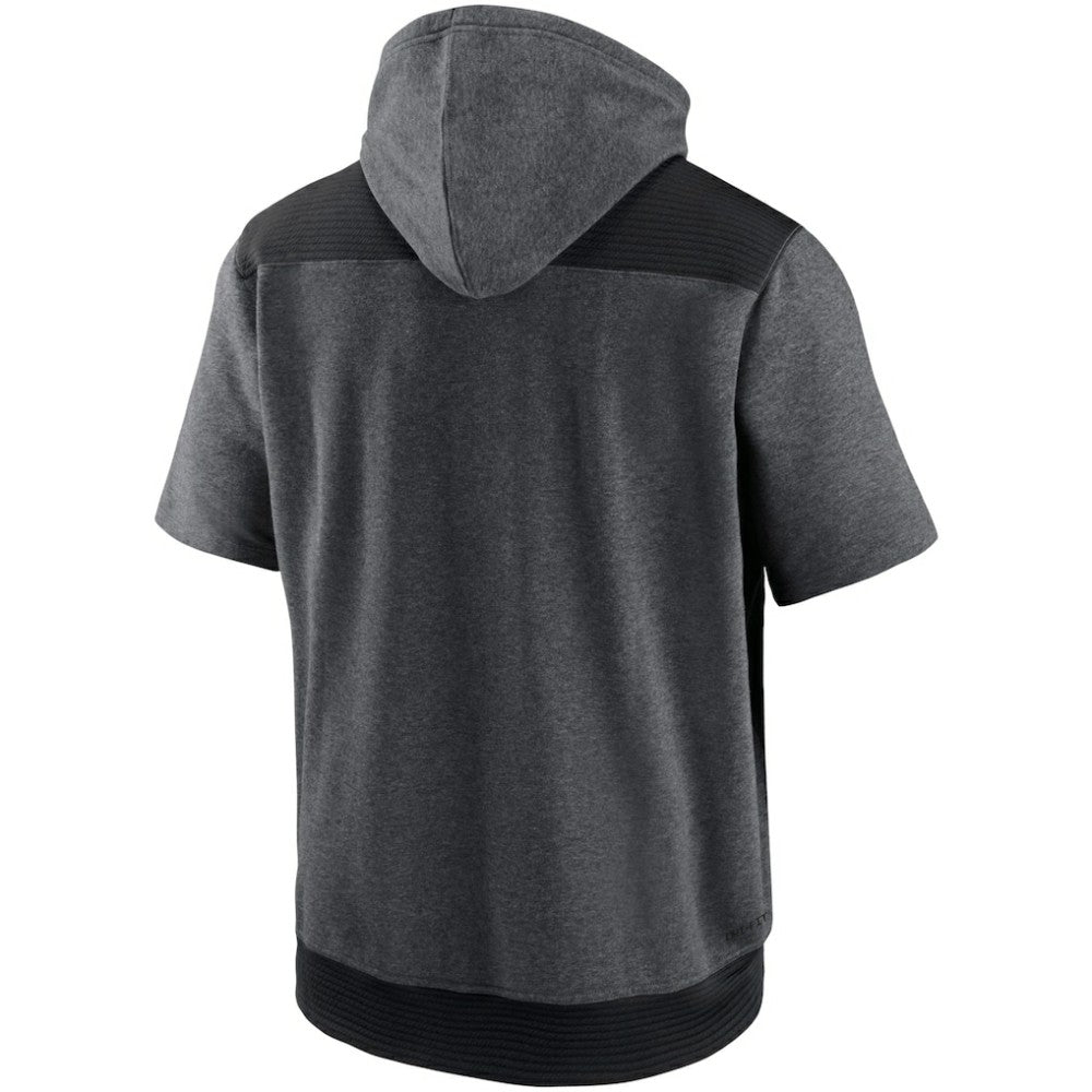 MLB Milwaukee Brewers Nike Authentic Collection Dry Flux Performance Quarter-Zip Short Sleeve Hoodie