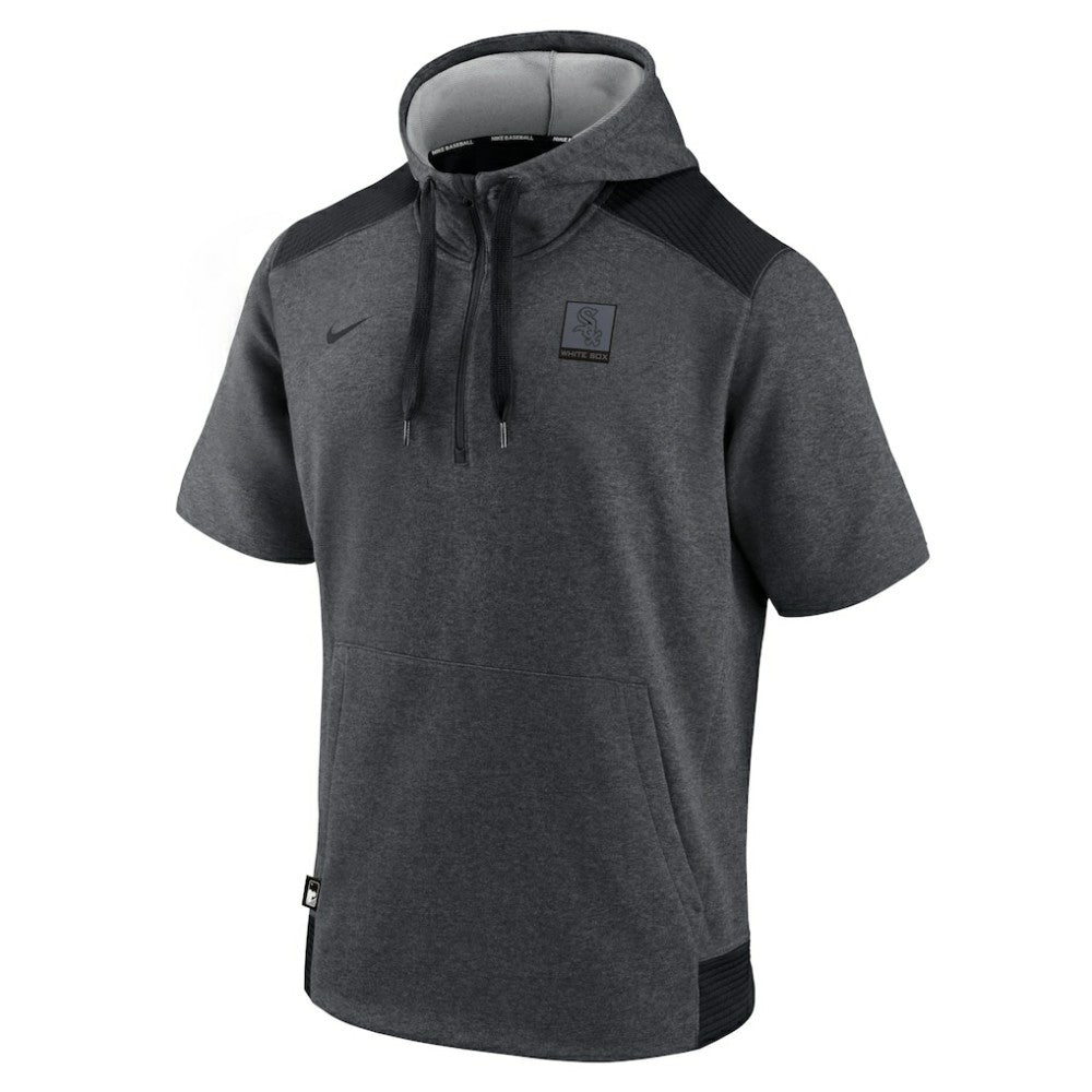 MLB Chicago White Sox Nike Authentic Collection Dry Flux Performance Quarter-Zip Short Sleeve Hoodie