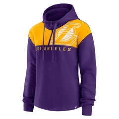 NBA Los Angeles Lakers Women's Overslide Quarter-Zip Fleece Hoodie