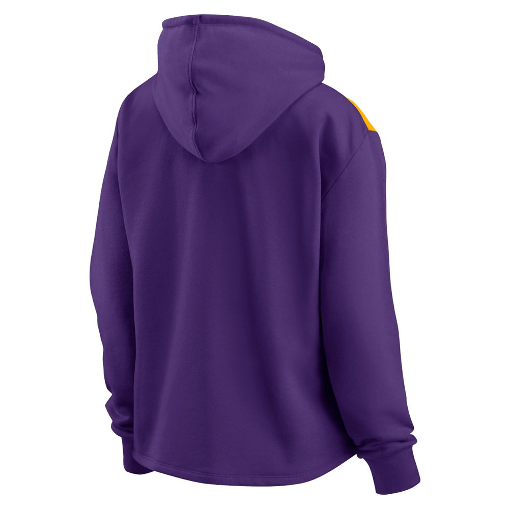 NBA Los Angeles Lakers Women's Overslide Quarter-Zip Fleece Hoodie