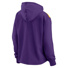 NBA Los Angeles Lakers Women's Overslide Quarter-Zip Fleece Hoodie
