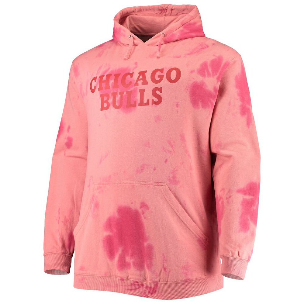 NBA Chicago Bulls Big & Tall Wordmark Cloud Dye Pullover Hoodie