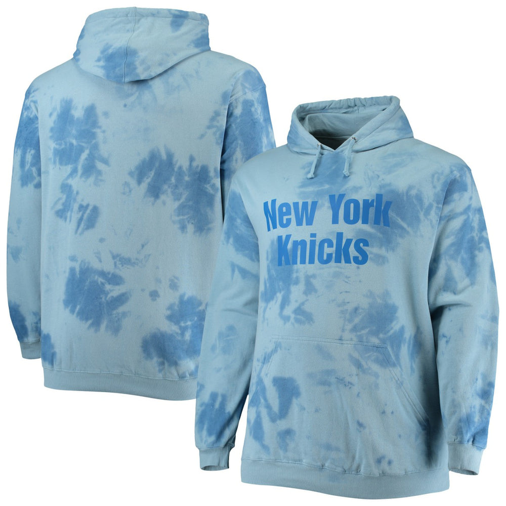 NBA New York Knicks Big & Tall Wordmark Cloud Dye Pullover Hoodie